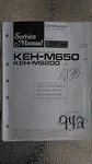 Pioneer KEH-M650 M8200 Service Manual Original Repair Book Stereo Car Radio Tape. Fixed Price $19.98.