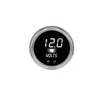 Intellitronix White Led Voltmeter Gauge - Black Faceplate With Chrome Bezel. Fixed Price $135.10.