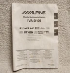 Alpine Mobile Multimedia Station IVA-D105 Owner's Manual User Guide. Fixed Price $16.08.