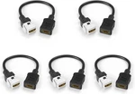 Vce 5-PACK Hdmi Keystone Jack Female Pigtail Cable 4K Wall Plate Fits. Fixed Price $35.00.
