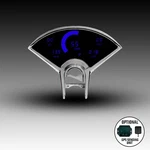 Intellitronix Blue Led Digital Gauge Cluster Set For 55-56 Chevy Bel Air. Fixed Price $507.05.