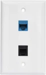Bupldet RJ11 RJ45 Wall Plate - Phone CAT6 Ethernet Female To. Fixed Price $14.99.