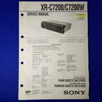 Sony XR-C7200W Service Manual Original Paper Oem Repair Guide Usa. Fixed Price $29.95.