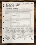 Kenwood KDC-C517 Fm -C717 Car Stereo Service Manual *original*. Fixed Price $14.97.