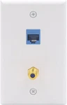 Vce Ethernet Coax Wall Plate (ul Listed), 2-PORT And Outlet. Fixed Price $10.39.