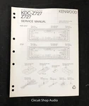 Original Kenwood KDC-Z727 Cd Receiver Service Manual. Fixed Price $12.95.
