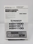 Pioneer KEH-1400 KEH-1311 KEH-1100 Stereo Owner's Manual Super Tuner Iii Fm/am. Fixed Price $13.10.
