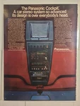 Vintage Magazine Advertisement For Panasonic Cockpit Car Stereo (1980). Fixed Price $11.99.