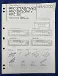 Original Kenwood KRC-277A/G/YA/YG 307S 3701Y 387 Cass Receiver Service Manual. Fixed Price $19.95.