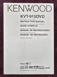 Kenwood KVT-915 Dvd Oem Instruction Manual * 449 Pages English & Languages. Fixed Price $59.90.