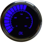 Intellitronix Blue Led Oil Pressure Gauge - Black Faceplate / Chrome Bezel. Fixed Price $108.97.