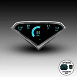 Intellitronix Teal Led Gauge Set With Gps Sending Unit For 1955-1959 Chevy Truck. Fixed Price $595.24.