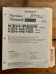 Pioneer KEH-P525 P5700 P5750 Service Manual Original Repair Book Stereo Radio. Fixed Price $19.99.