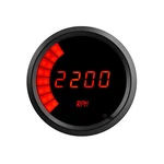 3/8" Universal Memory Digital Tachometer Bargraph Gauge Red Led Black Bezel. Fixed Price $122.88.