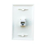 Bupldet 1 Port CAT6 Ethernet Wall Plate Female To - Single Gang White. Fixed Price $13.99.