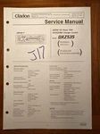 Clarion DXZ535 Am/fm Stereo Cd Player Original Service Repair Manual. Fixed Price $14.94.
