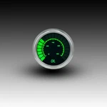 Intellitronix Green Led Oil Pressure Gauge - Black Faceplate / Chrome Bezel. Fixed Price $108.97.