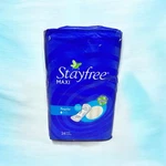 Stayfree Maxi Regular Pads, 24CT Thermo Control Anti-leak Channels Damaged. Fixed Price $9.98.