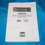 Original Dual XD5125 Am/fm/cd Receiver Installation Owner's Manual. Fixed Price $9.50.