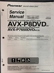 Pioneer AVX-P8DVD & AVX-P7650DVD Service Manual Original W/schematics, Parts. Fixed Price $9.99.