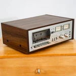 Mid Century Modern Stereo Cassette Tape Deck Pioneer CT-F7272 Walnut Case Silver. Fixed Price $198.98.