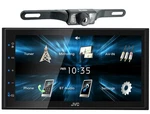 Jvc KW-M150BT 6.8" Touchscreen Digital Media Receiver + Rearview Cam XV-95BK. Fixed Price $189.00.