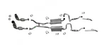 Dual Muffler Exhaust System Catalytic Converters For Lincoln Town Car 2003-2011. Fixed Price $1155.00.