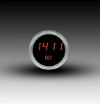 Intellitronix Red Led Pyrometer/egt 2 5/8" Gauge - Black Chrome Bezel. Fixed Price $221.21.