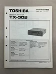 Toshiba TX-503 Original Service Manual Free Shipping. Fixed Price $14.00.