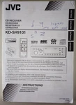 Operating Instructions / Manual Jvc KD-SH9101 Cd Receiver 2003. Fixed Price $19.71.