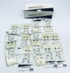 Box Of Hubbell NSP14I 1-GANG 4-PORT Ivory Faceplates Netselect Thermoplastic. Fixed Price $11.99.