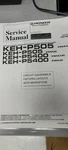Pioneer KEH-P505 / KEH-P5400 Original Service Manual. Fixed Price $15.00.