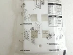 Unicom Low Profile Faceplate 4-PORT Single Gang White MIOP1-MPU04S-EW. Fixed Price $11.15.