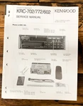 Kenwood KRC-702 KRC-772 KRC-602 Car Radio Service Manual *original*. Fixed Price $14.97.