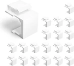 Vce 30-PACK Blank Keystone Jack Inserts For Wall Plate And Patch Panel. Fixed Price $18.95.
