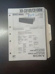 Sony XR-C6100/ W Service Manual Original Repair Book Car Cassette Stereo. Fixed Price $49.99.
