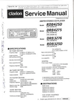 Clarion RDB425D, DRB4275, DRB3276, RDB325D, Am/fm Stereo Cd Playe Service Manual. Fixed Price $20.00.