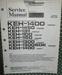 Pioneer Am-fm Cassette KEH-1450 KEH-1400 KEH-1311 KEH-1300 X1M Es Service Manual. Fixed Price $13.99.