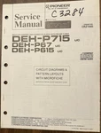 Pioneer DEH-P715 P67 P615 Cd Player Tuner Service Repair Manual With Microfiche. Fixed Price $18.94.
