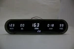 Universal 5 Digital Dash Panel White Leds Gauges Made Usa Intellitronix. Fixed Price $333.89.