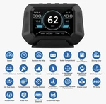 Car OBD2+GPS Gauge Hud Head-up Digital Display Speedometer Rpm Alarm Km/h Mph. Fixed Price $68.99.