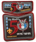 Nesa / Boy Scouts 2022 Jamboree 50TH Life Member Patch Set. Fixed Price $14.00.