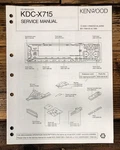 Kenwood KDC-X715 Car Stereo Service Manual *original*. Fixed Price $14.97.