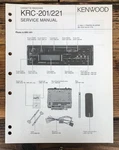 Kenwood KRC-201 KRC-221 Cassette Radio Service Manual *original*. Fixed Price $19.97.