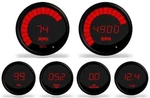 Intellitronix M9999R Led Digital Multi-gauge Set Red Black Bezel Speedometer. Fixed Price $439.88.